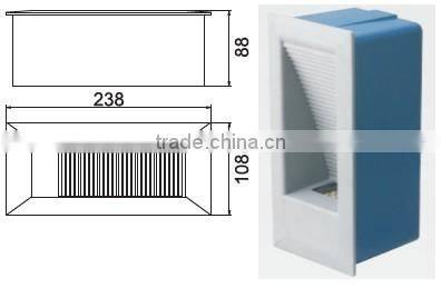3w led recessed wall light