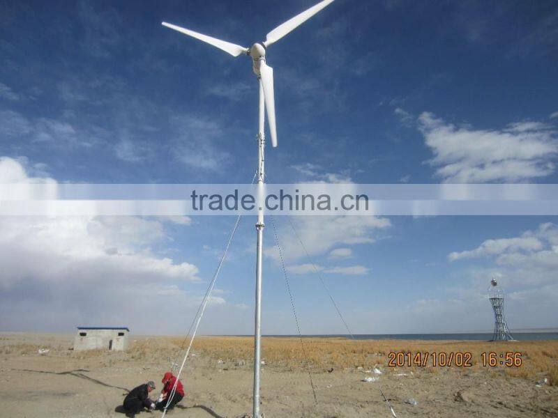 hawt horizontal axis 3kw wind turbine ce approved