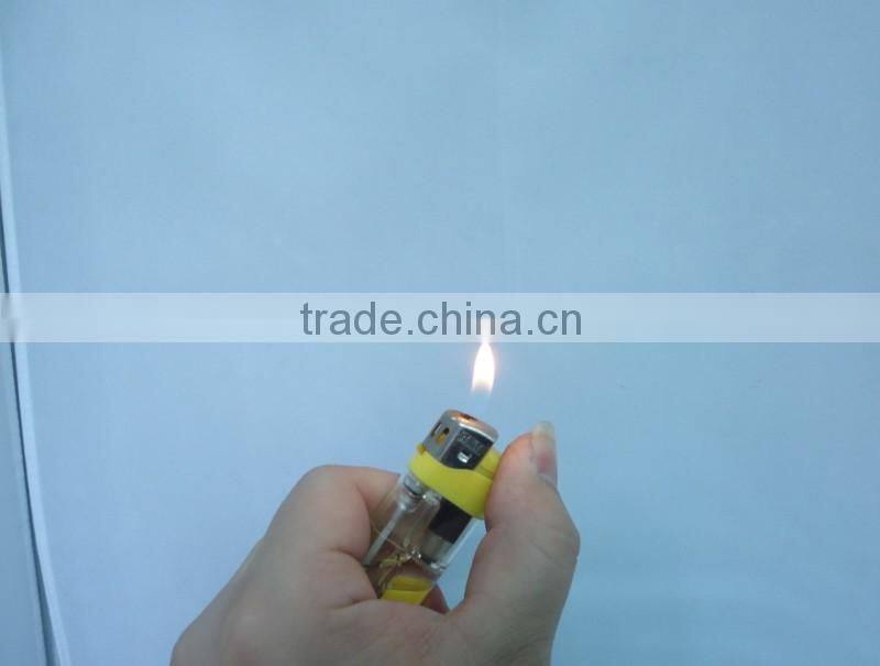 8.1cm transparent refillable electronic lighter led lighter for cigarette