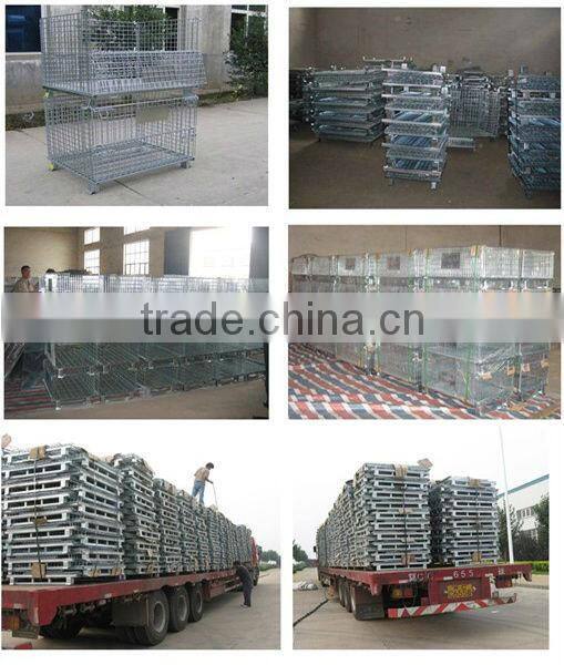 Galvanized stacking shipping cages(factory)