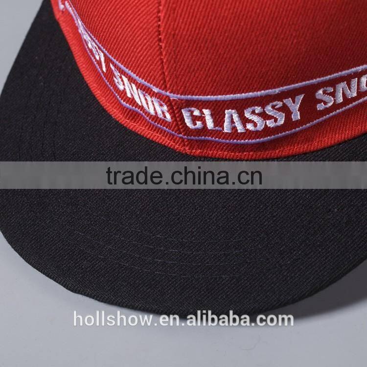 Word Embroidery 6 Panel Men Women Lovers Flat Brim Cheap Snapback Caps