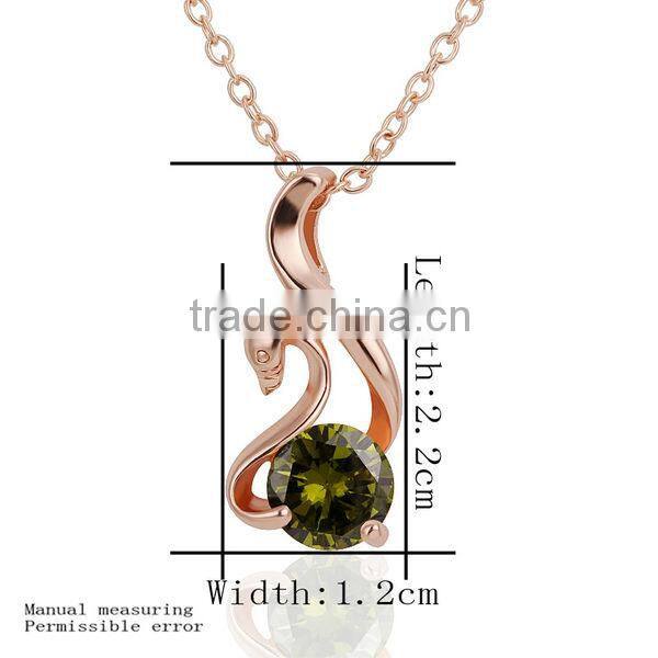 Unique style animal necklace 18k rose gold necklace vners