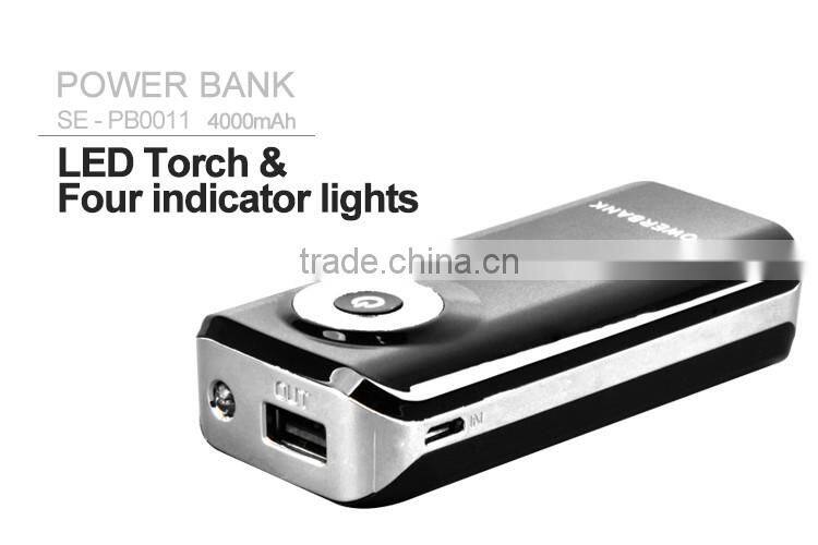 4000mAh Ultra-Compact External Battery Portable USB Charger Power Bank For Phones and Tablets