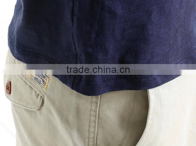 fashion slub jersey t shirt with printed for men