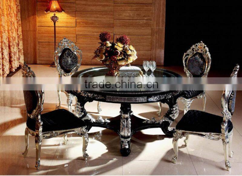 Antique classical dining table and chair set D1082