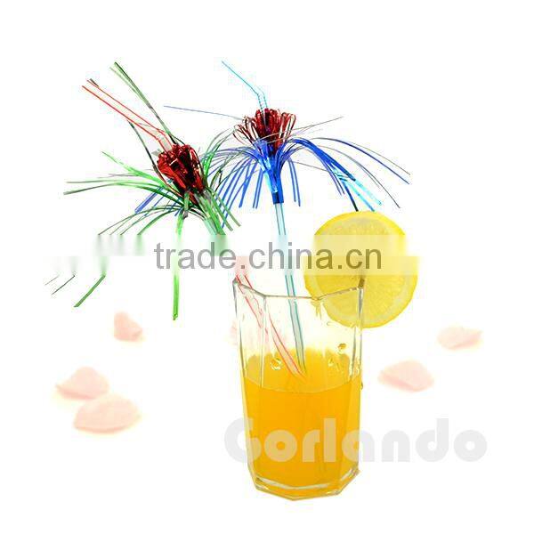 Wholesale Long Fireworks Decorative Drinking Straw