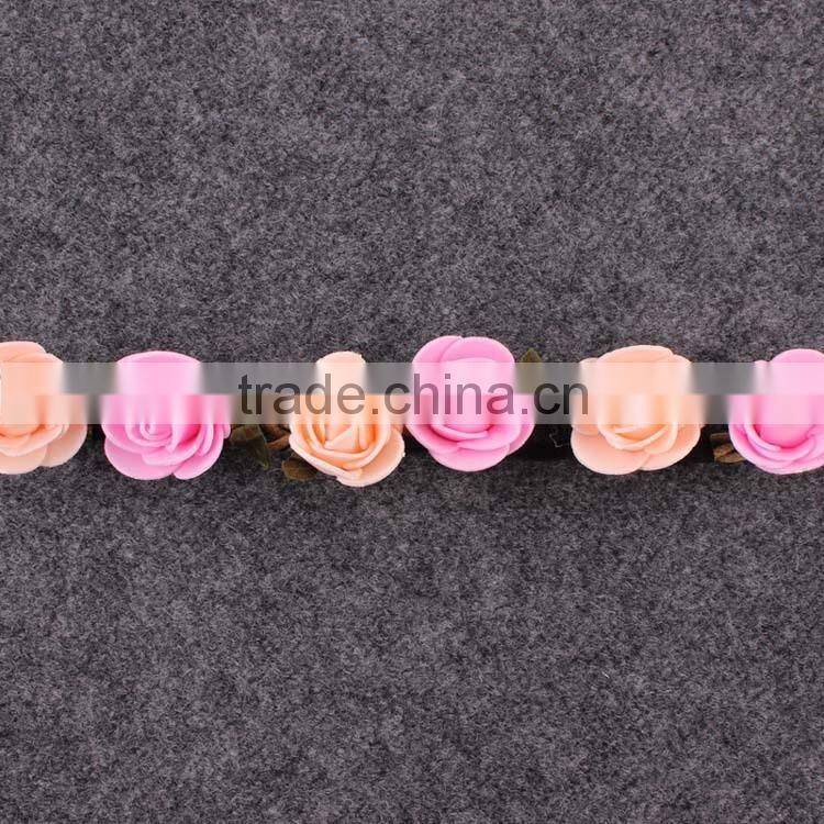 Hot-sales Baby flower Headband Toddler summer flet flower Headband kids flower elastic headband wh-1753