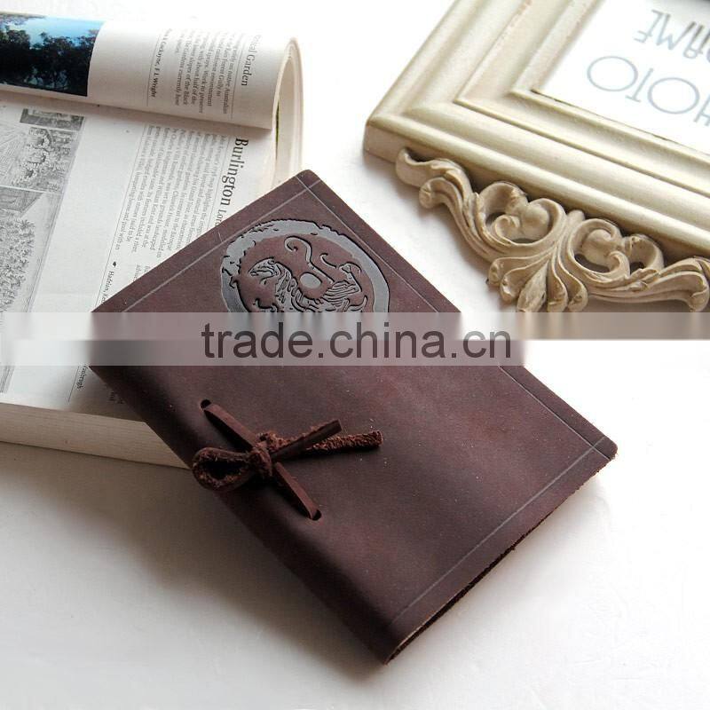 2016 new retro leather dairy notebook