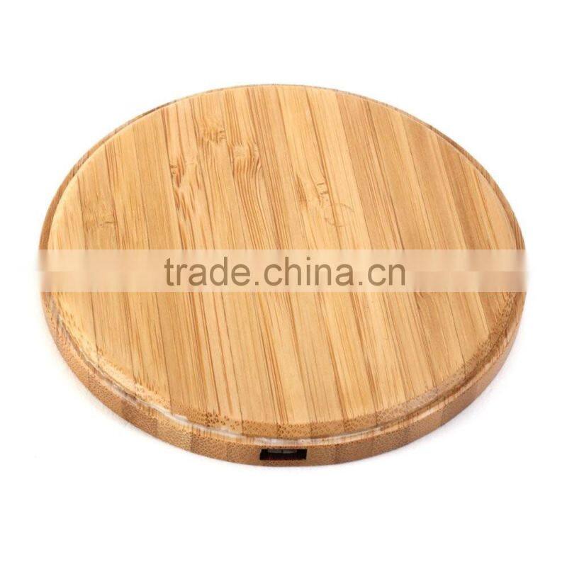 REYON bamboo qi wireless charger pad compatible with Samsung Galaxy S7, S7 Edge, Qi compatible charging receivers