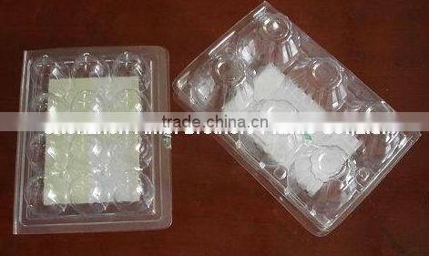 high quality PVC PET egg box,egg blister packing tray 6/12cavities