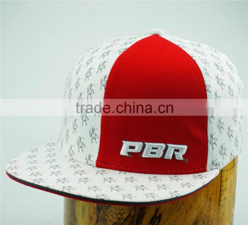 Custom wholesale flat bill hip hop flex fit hats