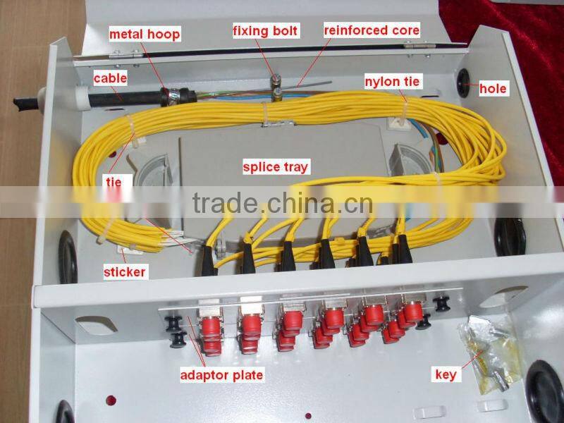 96 core ( indoor wall mount ) Fiber optic distribution frame With Top material; Quality