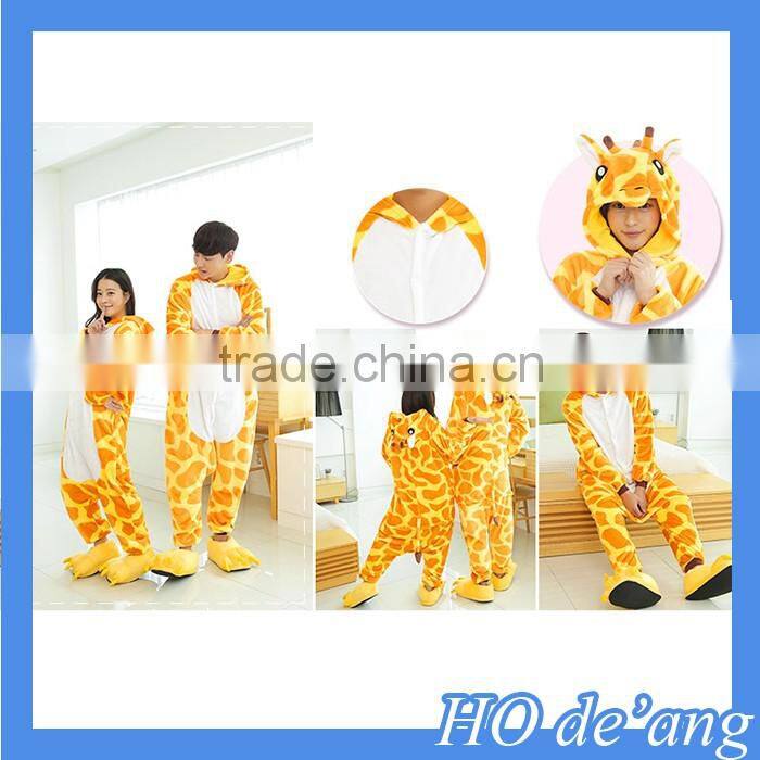Hogift Best Selling Panda Unisex Pajamas Cosplay Animal Sleepwear For Men Women