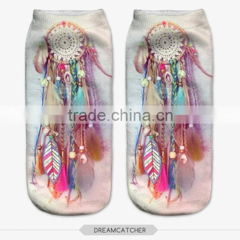 fashion barbie girl wear high quality 3d digital full print colorful ankle socks sports unisex custom hot sale stretch spandex