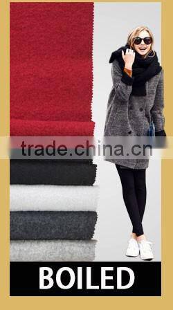 Poly wool fabric for overcoat or suits