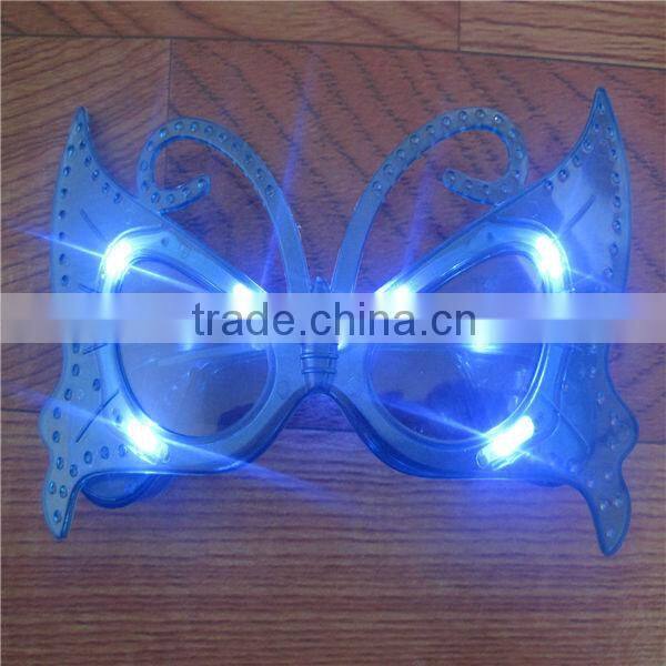 plastic flashing led glasses with flashlight glasses with led for party