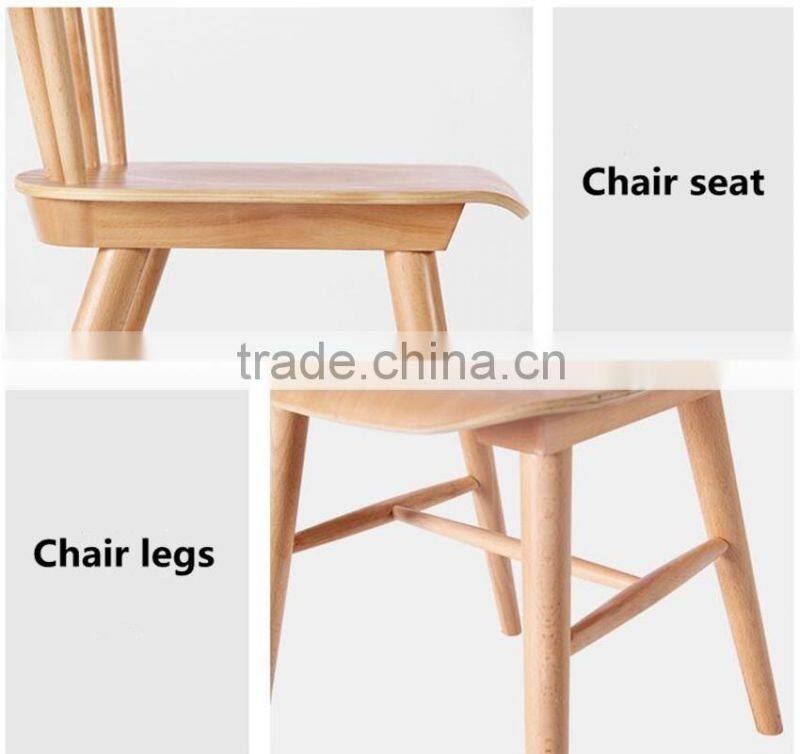 wood Windsor dining Chair for cafe use
