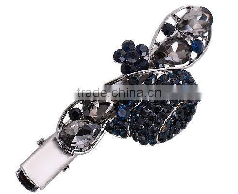 fancy lovely large crystal plain hair clip hair accessory