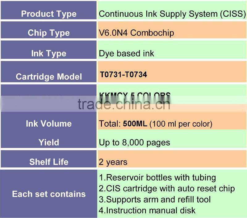 CISS For Epson C110 With Combo Chip