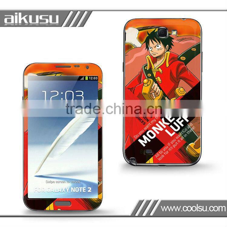 For Samsung Note2 mobile phone sticker manufacturer