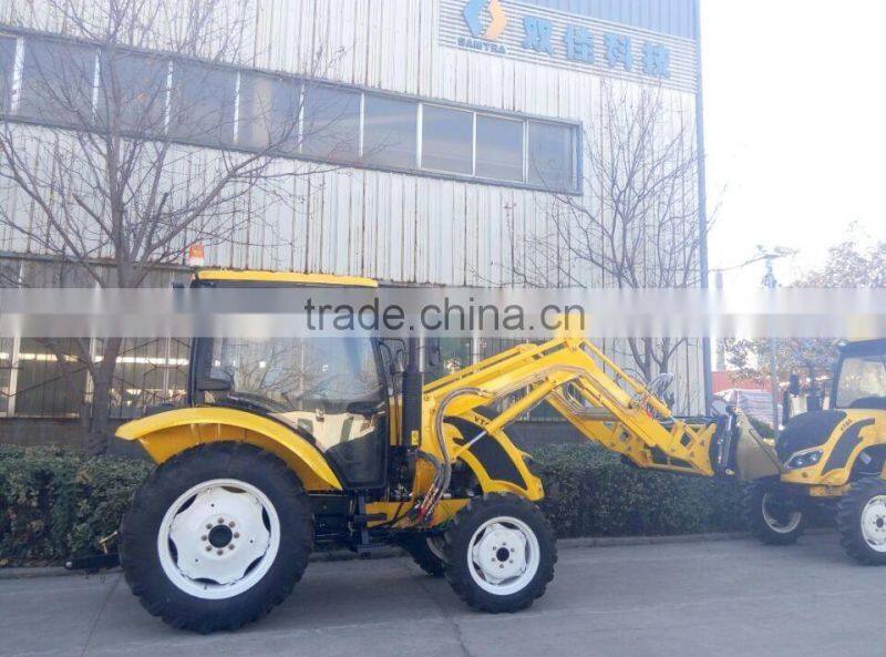 65HP QLN654 Tractor with Front End Loader and backhoe, tractor backhoe loader