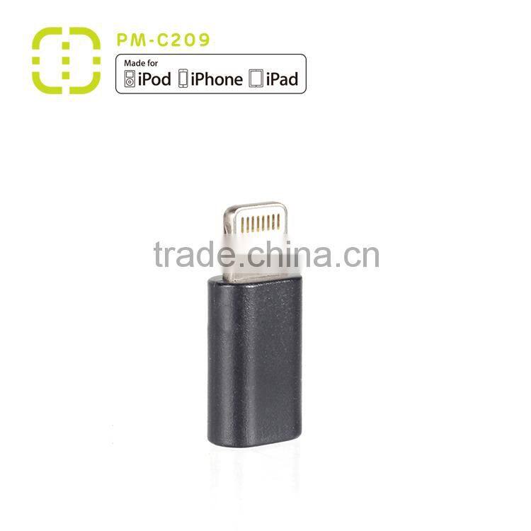 MFI Certified adapter Micro-USB to 8-pin