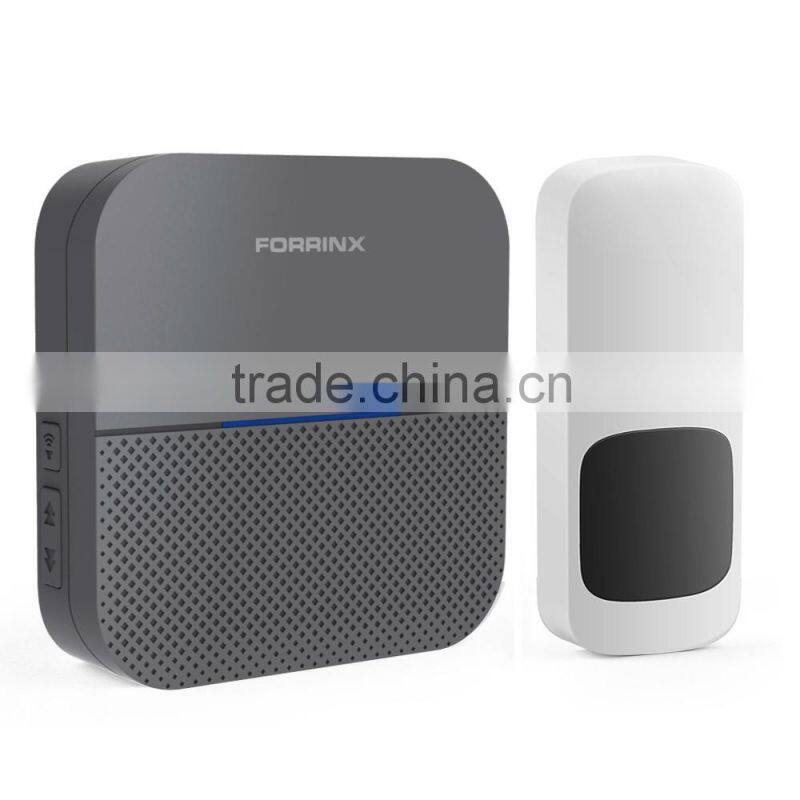 Forrinx Brand Long Range Wireless Doorbell KIts With 4 Level Volume Control Door Chime Wireless Remote Control Doorbell