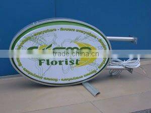 embossed Moulding Plastic Lighting Box sign