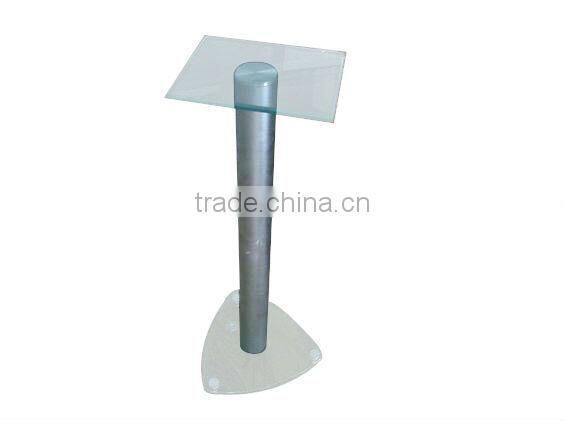 Durable pair white speaker stands SS-002