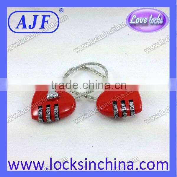 Cable luggage combination lock with a good discount