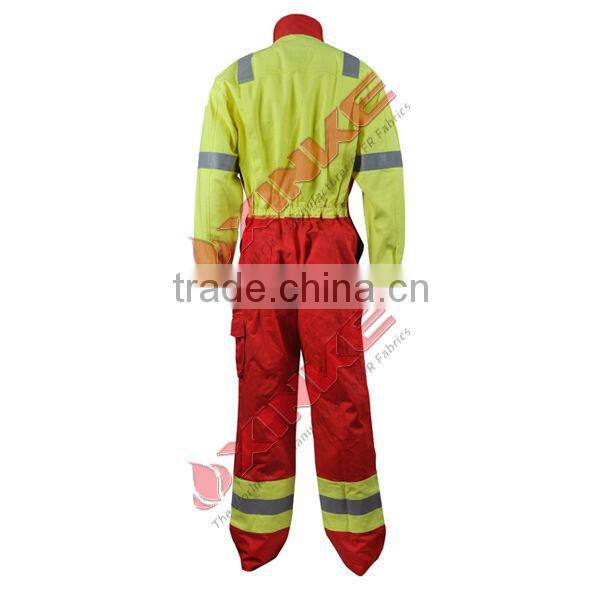 flame retardant coverall with reflective tape