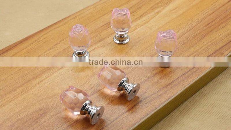 Decorative Flower Crystal Door Knob