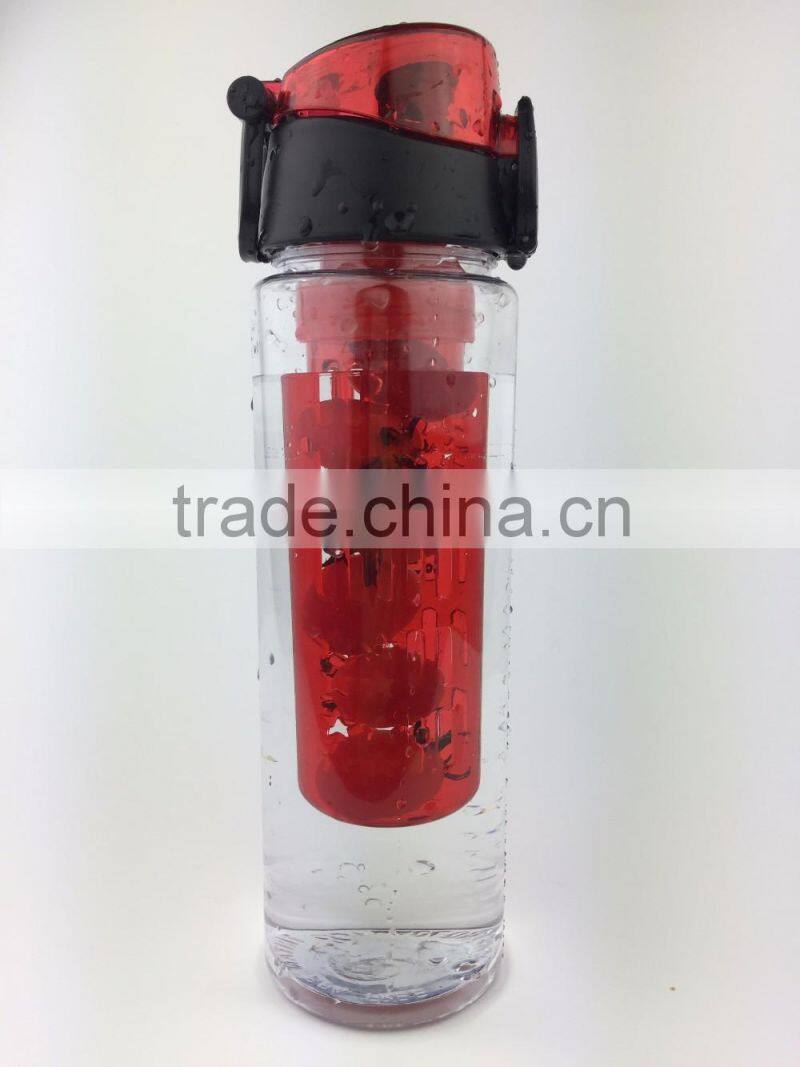 plastic bpa free fruit infuser water bottle, infuser water bottle, water fruit infuser joyshaker bottle
