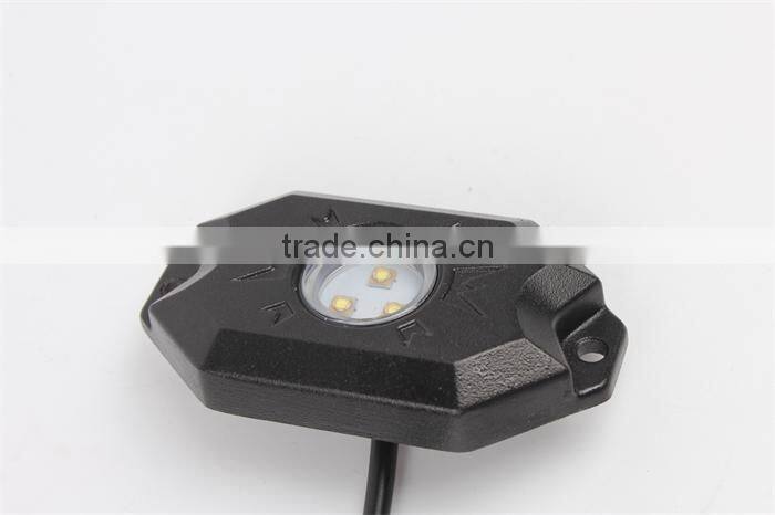 Newest best 9w led rock light RGB truck light 6000k offroad led road light for UTV
