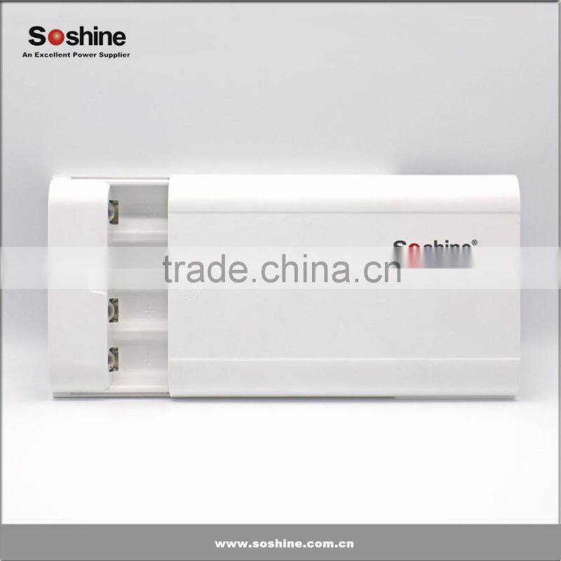 high full capacity smart power bank case 4*18650 battery cells battery charger exchangeable power bank real capacity 14400mah