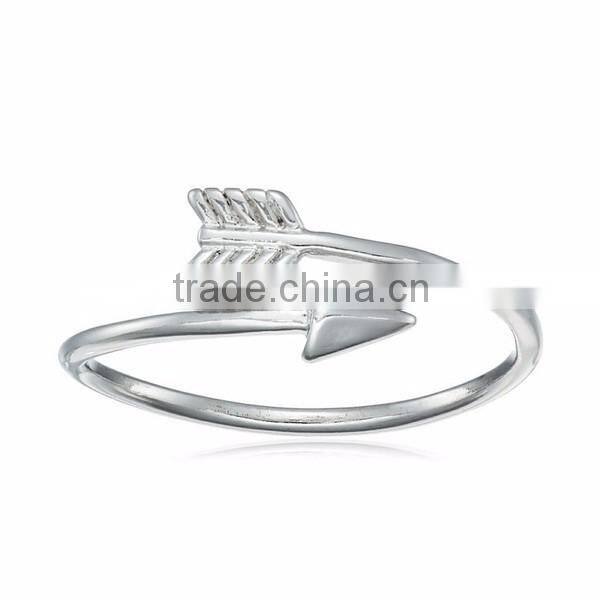 Sterling Silver Open Arrow Ring For Women