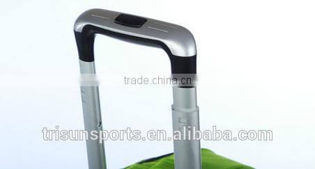 new style green best rolling duffel travel bag / luggage suitcase