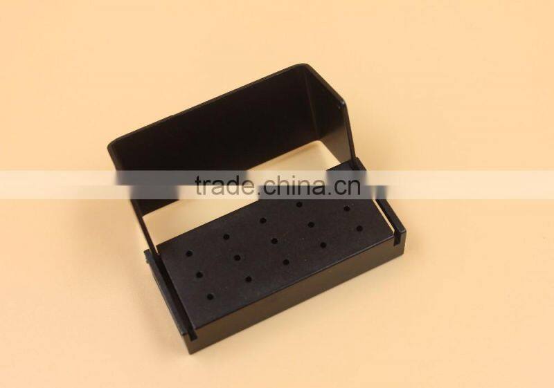 Hot Sale 15 holes Aluminium Dental Bur Holder(Black)