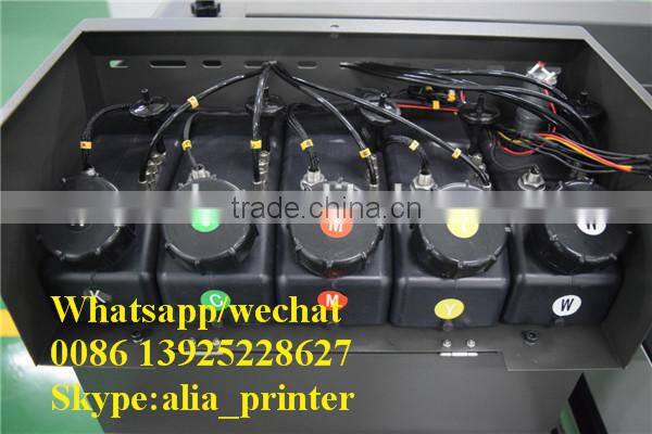 6090 glass uv flatbed printer glass uv printer with DX5 heads (2880dpi ,high quality)