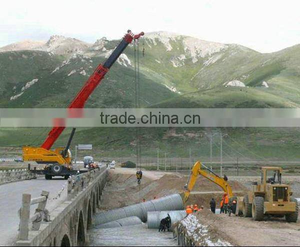 Large diameter corrugated metal pipe galvanized corrugated metal pipe