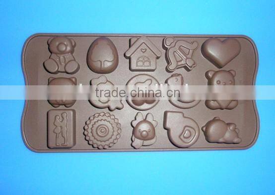 Eco-friendly animal shape Silicone chocolate models