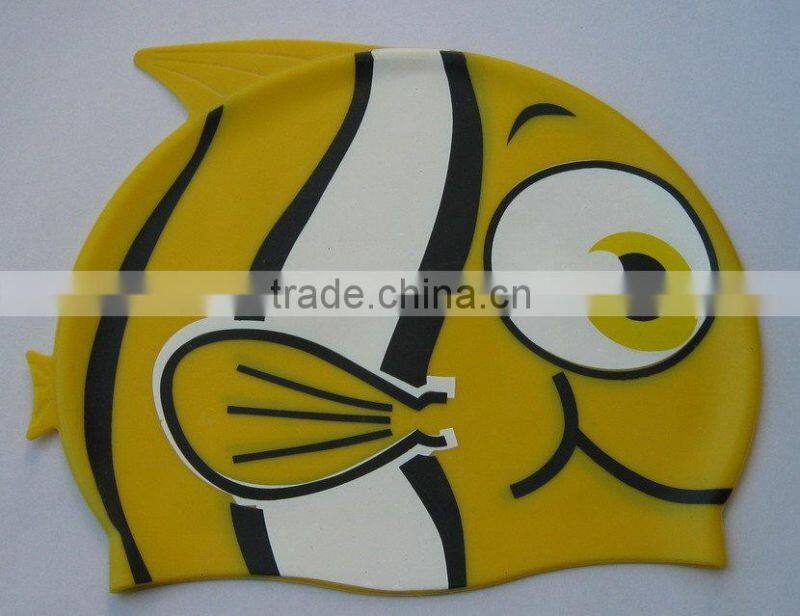 High quality eco-friendly printing silicone swim cap
