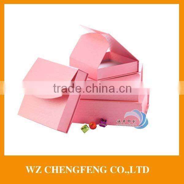 pink print paper gift box chocolate box
