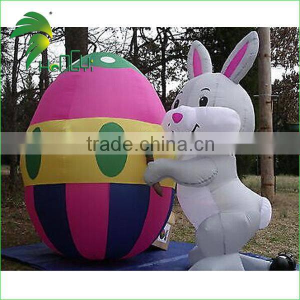 inflatable bunny egg for happy easter , inflatable cartoon toy