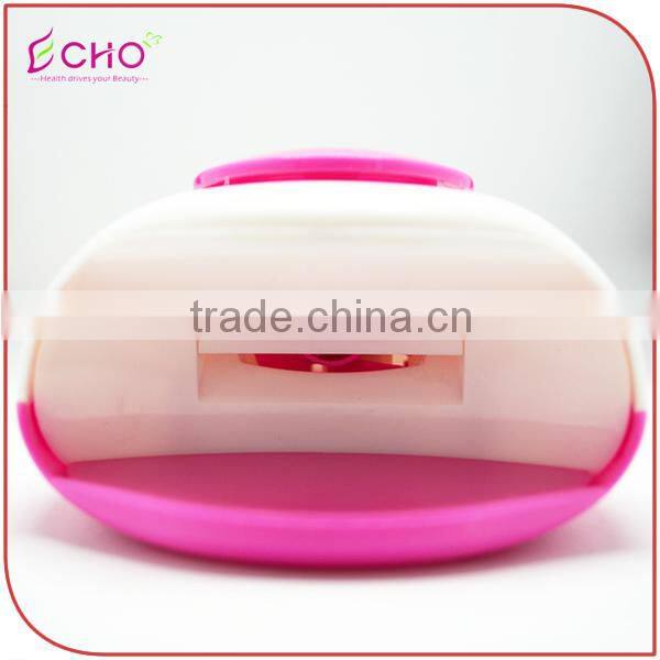 New Battery-operated White&Pink Portable Finger Toe Air Nail Dryer Fan