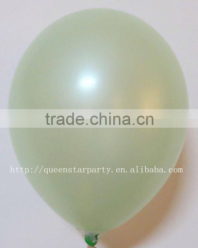Natural latex helium balloon party balloon Neon color green
