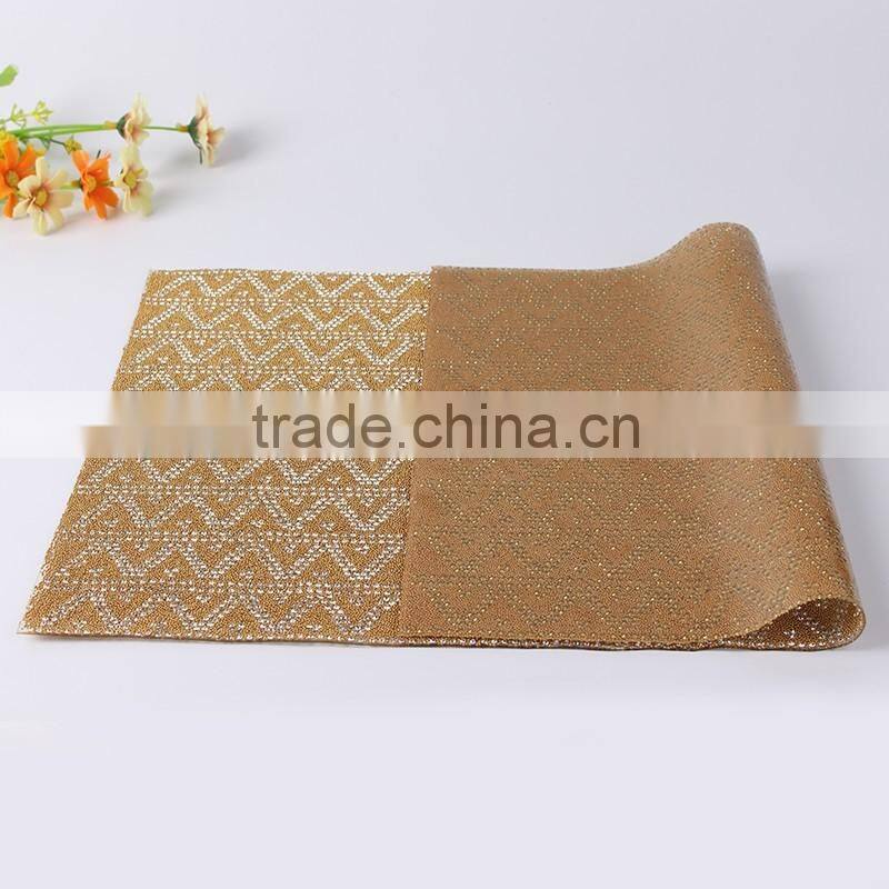 YIWU XIUMAO Factory wholesale hot fix adhesive rhinestone sheet rhinestone mesh trimming for Garment