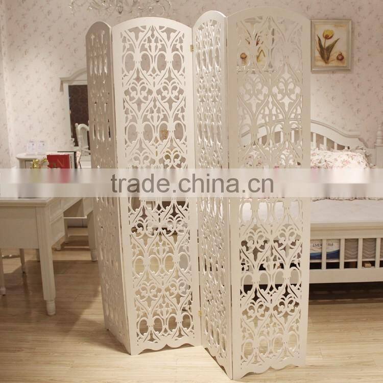 3 door chinese antique wood Carving Folding screen