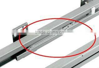Full extension silent closing heavy duty telescopic drawer slide