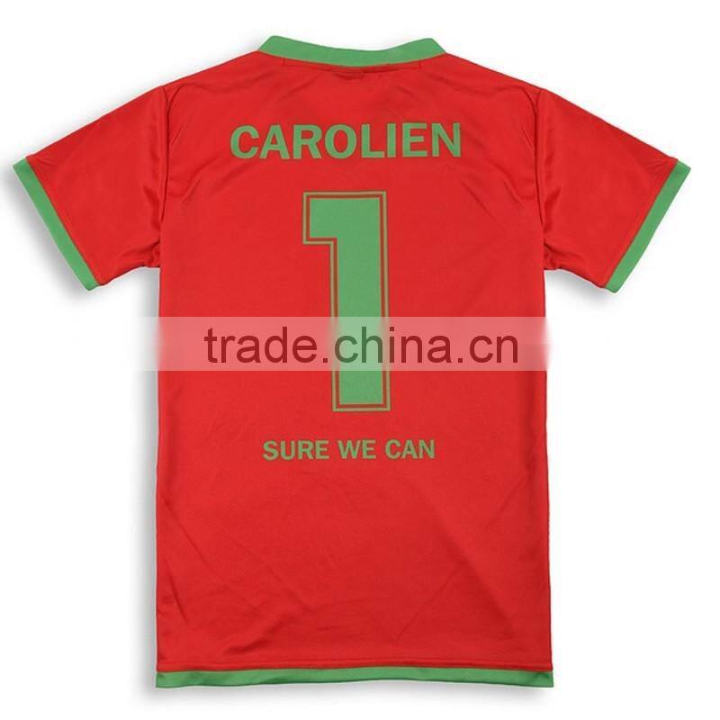 Dye sublimation wholesale plain custom soccer jersey manufacturer